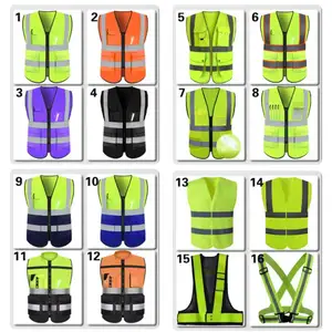 Mingrui Vest An Toàn Xây Dựng Hi Vis Bảo Hộ Lao Động An Ninh Vest Phản Quang