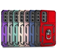 NJCASE Coque de téléphone anti-traces de doigts deux-en-un avec protection coulissante pour objectif d'appareil photo pour Samsung S25 S25 Ultra