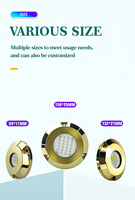 Lumière marine à haut lumen, lumière de navigation sous-marine LED RGB, IP68, utilisation marine pour bateaux et yachts, 120W DC12V