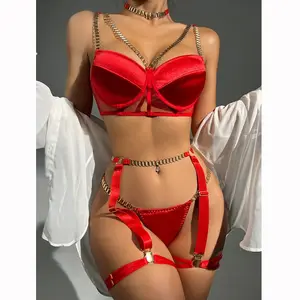 Chaînes érotiques trois ensembles de lingerie pour femmes de haute qualité japonaise pour femmes mûres Lingerie Sexy