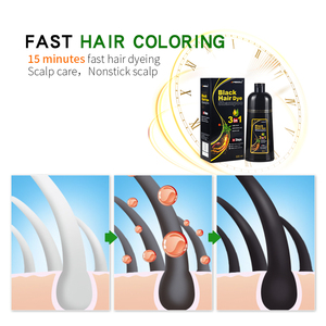 แชมพูย้อมผมสีดำถาวรสำหรั<span class=keywords><strong>บ</strong></span>ผู้ชาย500มล. มีสารแอมโมเนียมิดไนท์ผมสีน้ำตาลเข้มสีน้ำตาลเข้ม - Product Image 5