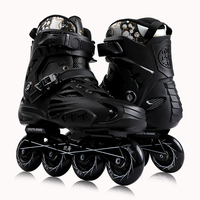 Patins de slalom en ligne, style freestyle, lumière LED, 4 roues, patins à roulettes en ligne, PP, chaussure, coquille, patins à roulettes pour enfants et adultes, bonne qualité