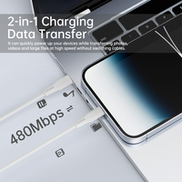 Câble USB C vers Type C 60W 20V 3A Charge Rapide pour Téléphone Portable, Batterie Externe, Voiture, Ordinateur Portable, Synchronisation de Données 480 Mbps, Cuivre Pur, Gaine TPE