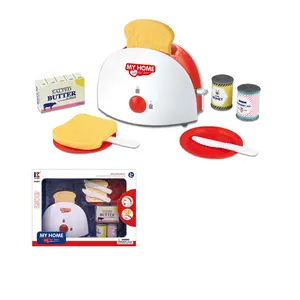 Baby Simulation Play House Toys Sets Bread Machine Suit And Electric Kettle With Music Light Pretend Play Toys For Kids