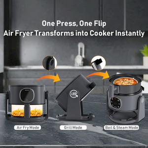 <span class=keywords><strong>Camping</strong></span> en plein air voyage RV voiture multi-usages multicuiseur Portable Barbecue gril bouillir vapeur cuisson rapide friteuse à air - Product Image 2