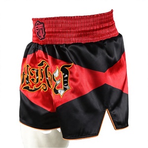Pantalones Cortos de Muay Thai para Adultos, para Competencia, Entrenamiento, MMA, Unisex, 100% Poliéster, Ecológicos, Transpirables, de Secado Rápido - Product Image 1