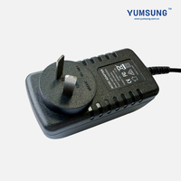 Adaptateur industriel vert haute fiabilité GST-1222 26W pour l'électronique grand public, sortie 12V, alimentation électrique