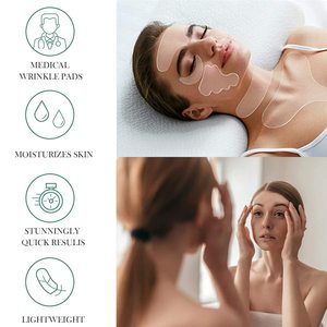 Masker Mata silikon Anti Keriput dan pipi, Pad perawatan kecantikan untuk wajah dan dahi wanita - Product Image 2