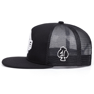 หมวกเบสบอลแบบครอสบอร์เดอร์ ผ้าตาข่ายปรับได้ ปักลาย 6 แผง ทรงแบน สไตล์สตรีท ฮิปฮอป สำหรับผู้ชายและผู้หญิง - Product Image 4