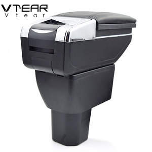 Vtear Cho Suzuki Ignis tay vịn da trung tâm cửa hàng lưu trữ box màu đỏ chủ đề xe kiểu dáng nội thất ABS cánh tay còn lại phụ kiện phần - Product Image 4