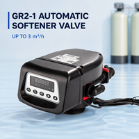 Vanne de contrôle automatique pour adoucisseur d'eau 3m³/h avec minuterie, vanne de montage supérieur 3/4 pouce pour réservoir de résine