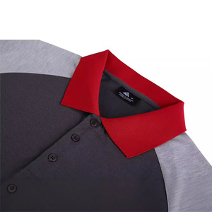 <span class=keywords><strong>Polo</strong></span> da Golf Casual da Uomo a Maniche Corte <span class=keywords><strong>con</strong></span> Design Traspirante ODM, Tinta Unita, per Uomini Maturi, Taglie fino alla 4XL - Product Image 2