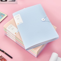 Carpeta Transparente Multicapa A4 con Insertos para Almacenamiento de Exámenes Escolares, Carpeta de Hojas Sueltas Morandi para Contratos