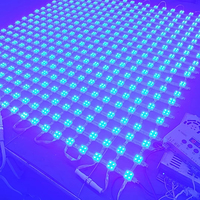 Écran mural LED transparent couleur pleine P62.5, indice de protection IP68, points lumineux à CRI 90 élevé, design en grille, 12V DC