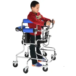 卸売 スタンド歩行運動-片麻痺と下肢トレーニングウォーカーステンレス鋼スタンディングフレームを備えた障害児用ウォーカー
