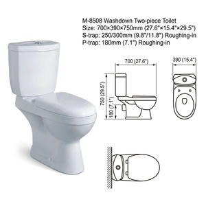 WC Toilettes et <span class=keywords><strong>Lavabo</strong></span> en Céramique Salle de Bain Articles Sanitaires à Prix Économique - Product Image 3
