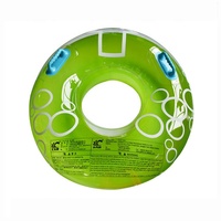 Langlebiger Regenbogen H-Fun Umweltfreundlicher PVC Aufblasbarer Schwimmring 100-500kg Tragkraft für Pool Strand Erwachsene & Kinder
