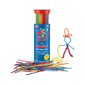 <span class=keywords><strong>Wikki</strong></span> <span class=keywords><strong>Stix</strong></span> for Doodles Kid's Travel Essential: Criatividade portátil On-The-Go! Pack de 24 <span class=keywords><strong>Wikki</strong></span> <span class=keywords><strong>Stix</strong></span> em Cores Neon e Primárias - Product Image 1