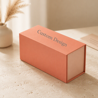 Boîte d'emballage en carton rigide à rabat personnalisée de luxe, boîte cadeau pliable avec logo et fermeture magnétique