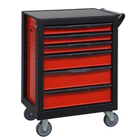 Rangement d'outils multifonctionnel durable Serrure à clé latérale à 6 tiroirs Armoire OEM pour chariot à outils