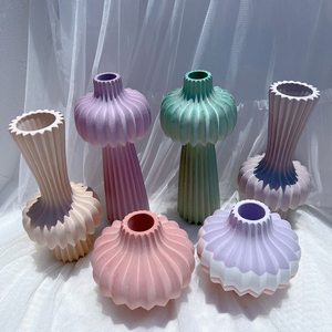 3 تصاميم قالب سيليكون مزهرية هندسية لوعاء الزهور، قالب صب راتنج الإيبوكسي للجص الخرساني، قالب الجبس، ديكورات يدوية الصنع - Product Image 3