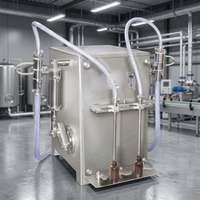 Machine industrielle semi-automatique à double tête pour liquides, pour bouteilles de boissons en verre de 200 ml, avec PLC, pour miel et shampoing, précision 0,1 %, faible bruit