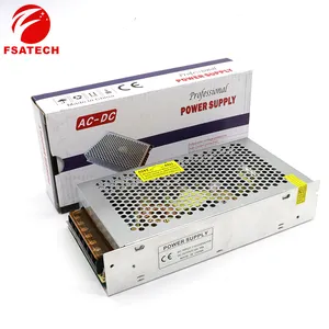 Fsatech-fuente de alimentación de 110V, 220V, salida de CC, 12V, 15A, Cctv, con batería de respaldo