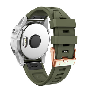 <span class=keywords><strong>Bracelet</strong></span> de remplacement en silicone pour montre <span class=keywords><strong>Garmin</strong></span> <span class=keywords><strong>Fenix</strong></span> 8 43mm 7S 6S <span class=keywords><strong>5S</strong></span> <span class=keywords><strong>Plus</strong></span>, 20mm, or rose - Product Image 3
