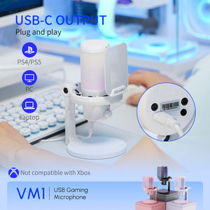 FEELWORLD VM1 USB bras support Usb filaire micro bureau réglable avec lumière rgb microphones de jeu microphone Led pour <span class=keywords><strong>pc</strong></span> - Product Image 4