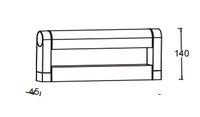 Barre lumineuse LED en aluminium grande capacité avec détecteur de mouvement, bande LED murale avec aimant, utilisation extérieure, design moderne