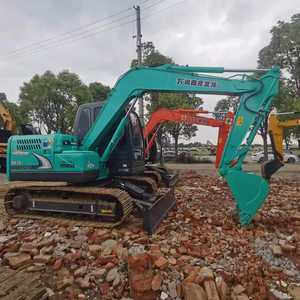 Excavadora de cadenas usada de 7.5 toneladas, de alta calidad y bajo consumo de combustible, Kobelco SK75, pequeña excavadora de cadenas usada para ingeniería de construcción. - Product Image 5