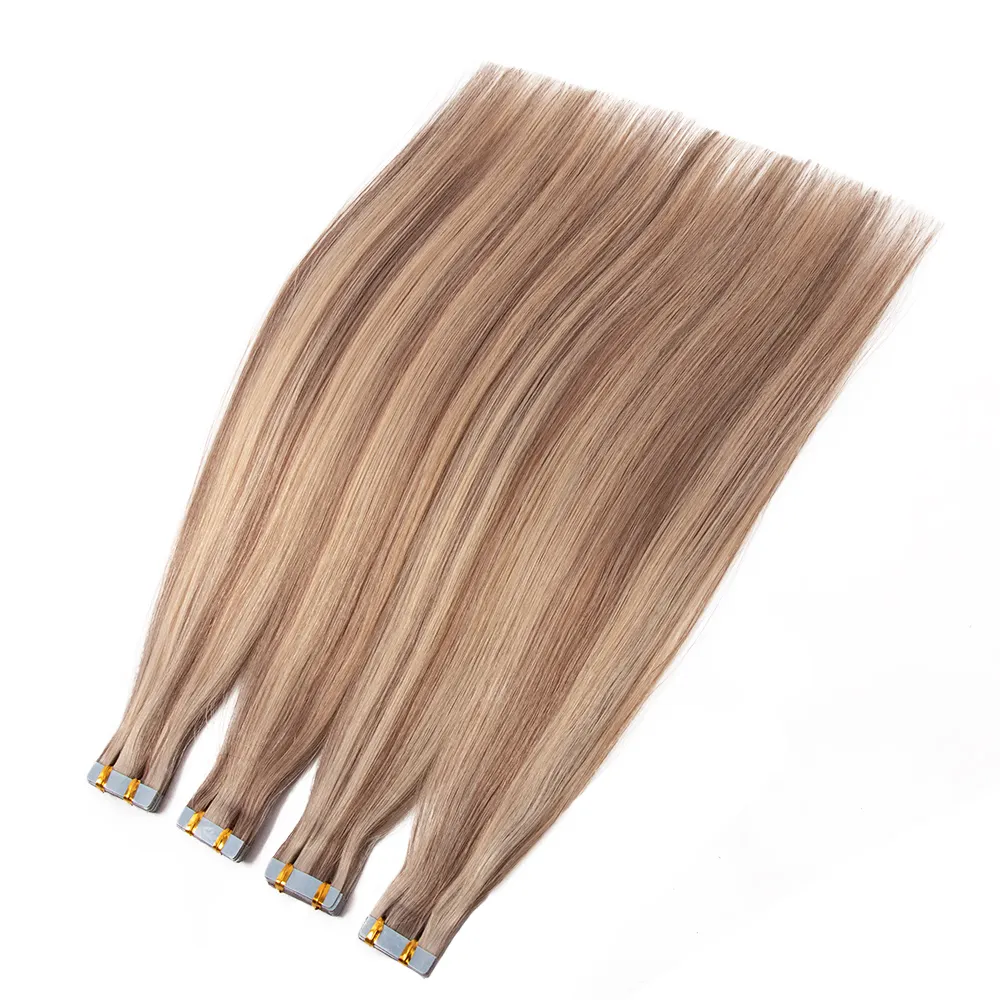 Extensions de cheveux naturels Remy — ali queen, cheveux humains vierges, non traités, vente en gros, texture ruban, vente en gros