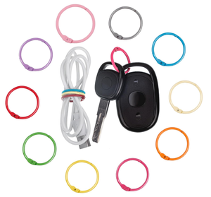 YIWANG красочные навесные кольца, связывающее кольцо, свободные листовые связывающие кольца для карт-вспышек - Product Image 1