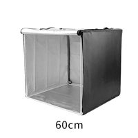 Studio Photo Lumières Tente Photographie Boîte à Lumière LED 80cm Éclairage LED Boîte Souple Pliable avec Couleurs Toile de Fond Personnalisée