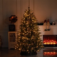 Arbre de Noël Artificiel LED d'Intérieur Personnalisé de 1,8 m, 500-1000 Lumières, Alimenté par Piles, Ignifuge, Écologique, sur Pied – Vente Directe Usine