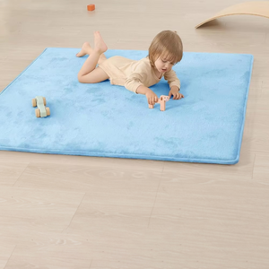 Tùy Chỉnh Dễ Dàng Chăm Sóc Không Trượt Bé Toddler Chơi Mat San Hô Nhung Dày Bộ Nhớ Bọt Thảm Mat Mềm Mật Độ Cao Bọt Trẻ Em Sàn Mat - Product Image 6