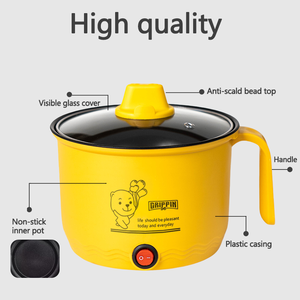 Casserole électrique multifonctionnelle intégrée de 1,8 L pour la maison, le dortoir, la salle à manger, avec fonction vapeur, température réglable, pour la maison, l'hôtel - Product Image 3