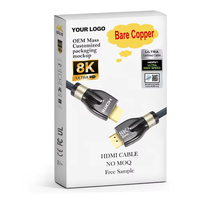 Cable Premium Chapado en Oro de 8K con Revestimiento de PVC para Uso Multipropósito, Compatible con Televisores Samsung, Monitores y Reproductores de DVD