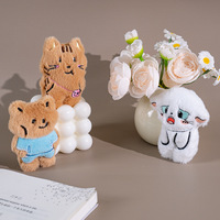 Peluche Ours Adorable Chat Triste Célébrité Internet en Coton PP Anti-stress Ultra Doux, Cadeau d'Halloween, Pendentif de Sac, Porte-clés
