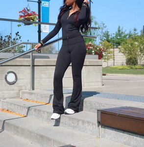 जिम योग के लिए नए थोक फिटनेस कपड़े निर्माताओं ने महिलाओं के कपड़ों के लिए लेगिंग निर्धारित की - Product Image 3