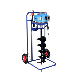 <span class=keywords><strong>2</strong></span> Wielen Boor Vijzel Van Goede Kwaliteit Trolley Aarde Vijzel