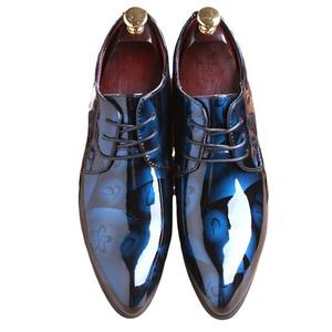 Chaussures de mariage Derby pour <span class=keywords><strong>homme</strong></span>, grande taille 38-50, style gentleman britannique, chaussures habillées formelles à bout pointu en PU, lacets, chaussures d'hiver - Product Image 5