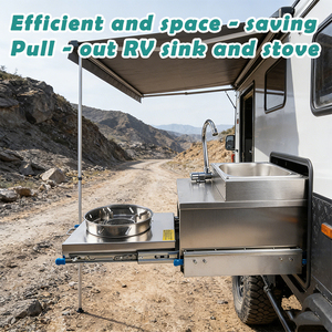 JDA-Bateau Caravane <span class=keywords><strong>Camping</strong></span>-<span class=keywords><strong>car</strong></span> <span class=keywords><strong>Camping</strong></span>-<span class=keywords><strong>car</strong></span> RV en acier inoxydable, cuisinière à <span class=keywords><strong>gaz</strong></span> avec évier intégré <span class=keywords><strong>et</strong></span> robinet - Product Image 4
