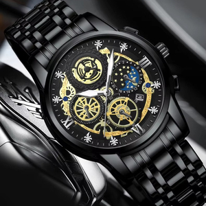 Montre-bracelet à quartz pour homme, nouvelle mode, en acier inoxydable, étanche, lumineuse, avec date, pour affaires, personnalisable OEM/ODM - Product Image 4