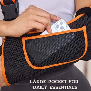 Attelle de bras portable pour blessure à l'épaule, ceinture de maintien ajustable, immobilisateur d'épaule, sangle de soutien en maille respirante, prêt pour le voyage - Product Image 2