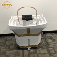Siman Salon Furniture : Évier portable pour lavage de cheveux avec réservoirs d'eau, thérapie capillaire aquatique pour lit de massage thaïlandais et lit de beauté