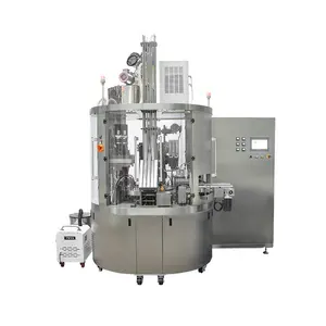 High quality and the best solution for Rotary 3 lanes coffee capsule filling sealing machine