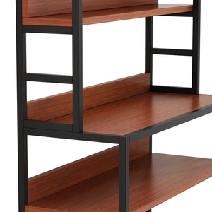 ชั้นเก็บของในห้องครัว5ชั้นขนาด39.4นิ้วขาตั้งไมโครเวฟทำจากโลหะไม้ - Product Image 3