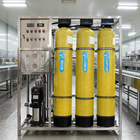 Système de purification d'eau par osmose inverse FRP 500 LPH personnalisé pour puits souterrains, adoucisseur d'eau 500 LPH pour l'eau potable