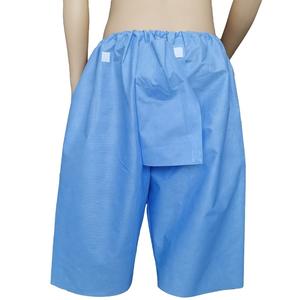 Elastic Waist SMS Non-woven Examination Pants <strong>Modesty</strong> and Dignity <strong>Shorts</strong> Colonoscopy <strong>Short</strong> with Back Opening and Pareo - Product Image 1
